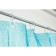 The bathroom curtains Meiwa PebBues, 182 x 182 cm, blue color