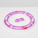 A toy for cats 2 in 1 "Circle and wave" with a ball (cardboard box), mix of flowers