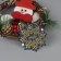LED figure "Wreath with a snowman" 14 cm, plastic, batteries CR2032x2 (not in the kit), glow of multi