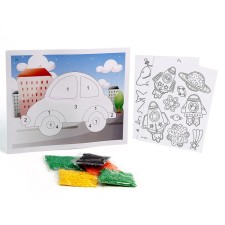 Set for creativity: EVA applique with crumbs and coloring - Stickers 