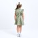 Baby Double-breasted KAFTAN, size 34 (122-128 cm), olive color