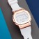Watch of Electronic Sport, silicone strap, white