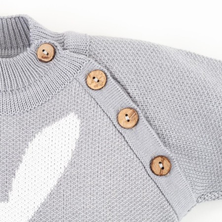 Knitted crumb set I am a “hare”, height 98-104 cm-5