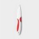 Knife ceramic shade "Capter", blade 7 cm, red color