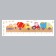Stick plastic Interior color Rostomer "Animals. Construction equipment" 30x90 cm
