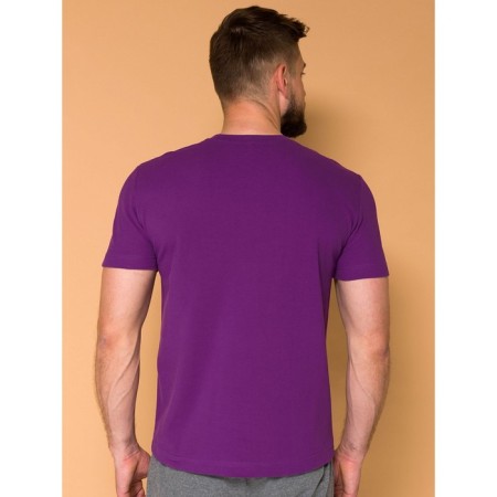 Male T -shirt, size 50, purple color-2