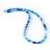Beads made of natural stone "Blue agate" set of 90 pcs., Size 1 pc. - 4 mm
