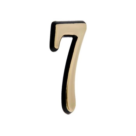 The door number "7" tundra, plastic, color gold 1 pc.-1
