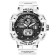 Watch is electronic watch, with an alarm clock, D-5.3 cm, strap L-26 cm, 5 atm, white