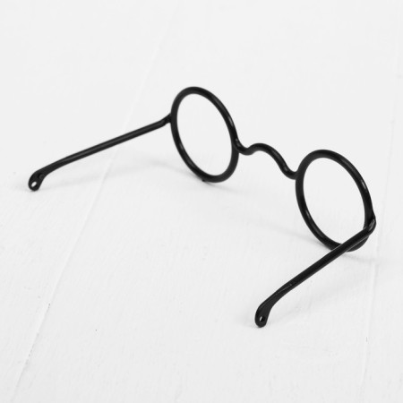 Glasses for toys, set 3 pcs, size 1 pc: 3.5 × 10.5 × 6.2 cm, black color-1