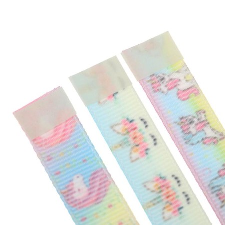 Labels laass with adhesive edge for A5, Devente format. Unicorn, 12 x 290 mm for books A5, 3 wide bilateral ribbons-2