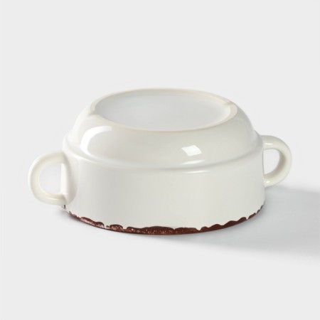 Porcelain broth antica perla, 300 ml, d = 11.5 cm, white color-3