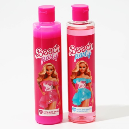 Gift set of Cosmetics Beach Party, shower gel 250 ml and bath foam 250 ml, Beauty Fox-1