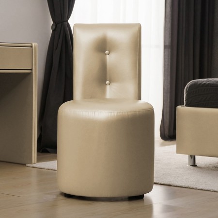 Rondel chair, 500 × 550 × 915 mm, eco -leather, vanilla souffle color-1