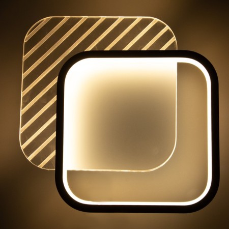 Bra "Double Square" LED 22W 3000/4000k white 30x23x5 cm-2