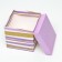 Self -assembly box "lines" lilac 15x15x15 cm
