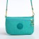 Bag Women's Cross-Bodi with a zipper, turquoise color