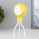 Octopus table lamp LED 2W USB AKB yellow 6x6x20.5 cm Risalux