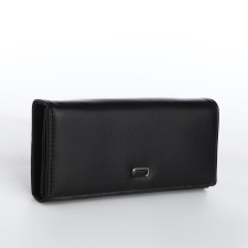 Women's wallet on a magnet, black color