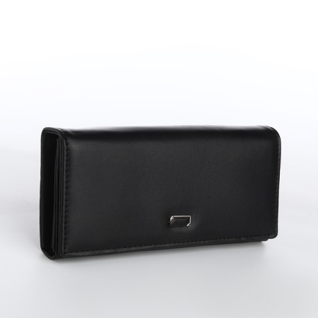 Women's wallet on a magnet, black color