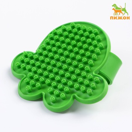 Orthodox brush "Paw", 10.5 cm, green