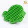 Orthodox brush "Paw", 10.5 cm, green