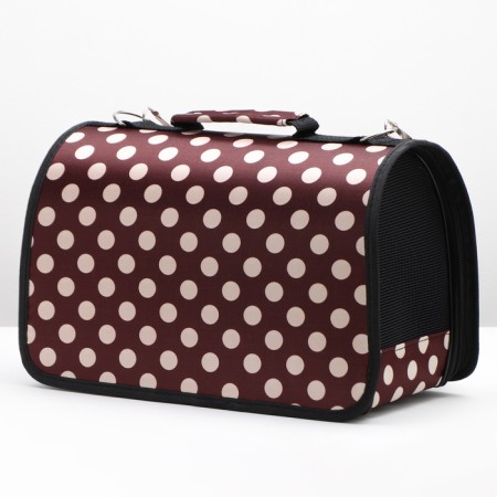 Bag - carrying for animals "peas", brown, size S, 37.5 x 17 x 22 cm-2