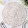 Serving napkin on the table "Serpentine", d = 38 cm, white color