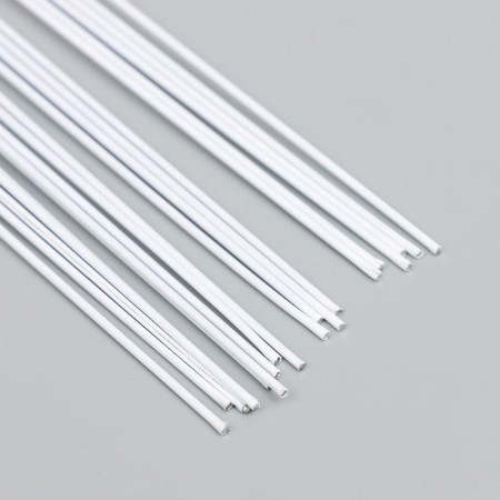 Wire for creativity "Blumentag" 0.95 mm, 20 pcs, 40 cm, in a plastic braid, white-1
