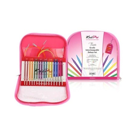 A set of acrylic removable knitting needles "Trendz Deluxe Set"