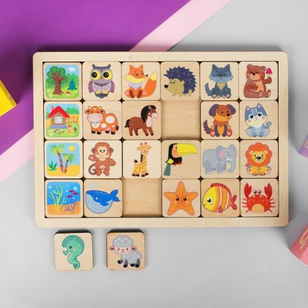 Developing wooden game "Who lives where"-1