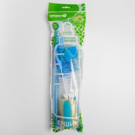 A set of brushes for the care of children's bottles, 5 objects, color mix-7