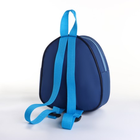 New Year 2025. New Year's backpack for gifts with a zipper "Bunny", Blue color-3