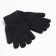Gloves female two -layer minku plain, size 6.5, black color