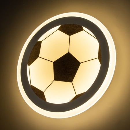 Sconces "Football" LED 27W 4000k black and white 30x30x5cm-2
