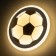 Sconces "Football" LED 27W 4000k black and white 30x30x5cm