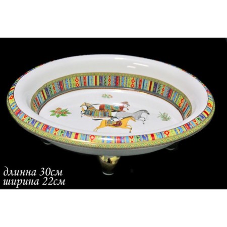 Oval dish Lenardi Hermes, length 30 cm