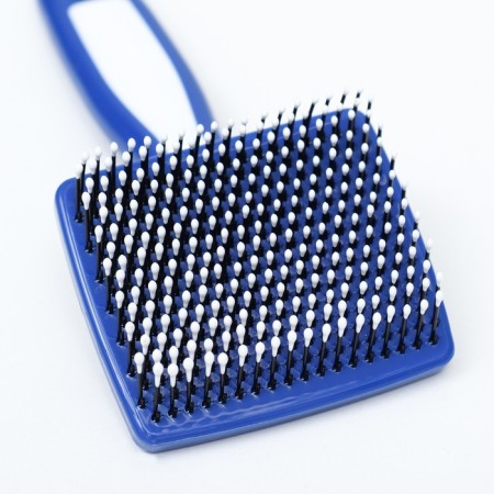 Puchoderma plastic soft with rounded teeth, small, 6 x 13.5 cm, white-blue-1