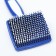 Puchoderma plastic soft with rounded teeth, small, 6 x 13.5 cm, white-blue