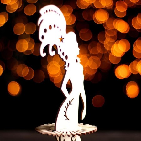 Wooden napkin "Siren", 25 × 13 × 13 cm-10