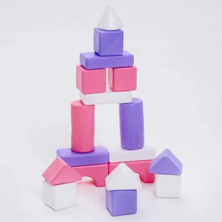 Construction set, 18 elements, 60*60, pink color-4