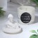 Candle in concrete aromatic "lily", soy wax
