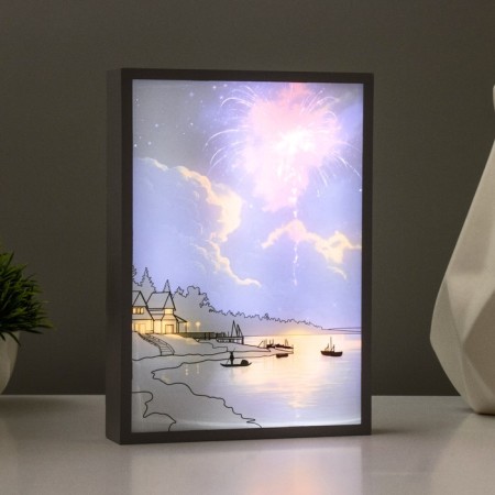 Nightlight "fireworks" LED 3W white 3.5x15.5x21.5 cm-3