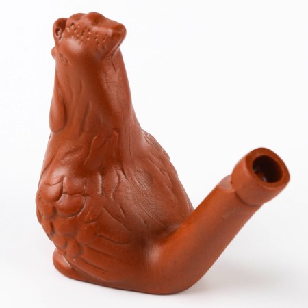 Ceramic “cockerel” whistle for painting 3.5 × 6.5 × 6.2 cm-4