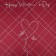Film for flowers matte, "Happy Valentine's Day", 58x58cm, winery