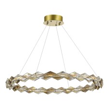 Люстра подвесная St Luce. SL6009.213.01. Diamanta. 1х30 Вт, LED, 3000K, 2250 Lm, 80х80х200 см, цвет хром
