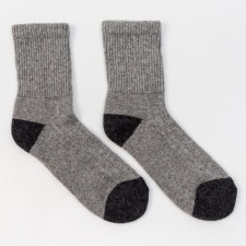 Male socks from Mongolian wool, gray color, size 29 (43-45)