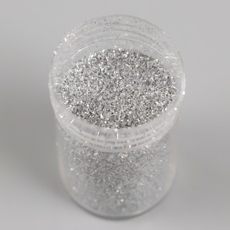 Glitter size 1/96, packaging 12 pcs/10 g, silver-1