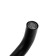 Bath mixer Zein Z3491, curved spout, shower set, stainless steel, black