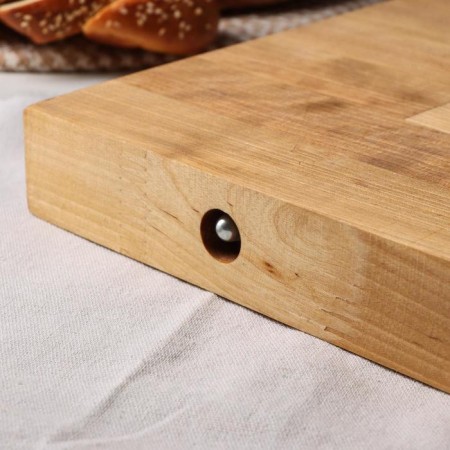 Defense board ADELICA "Profi", 50 × 30 × 4 cm, with metal screeds and side handles, birch-3